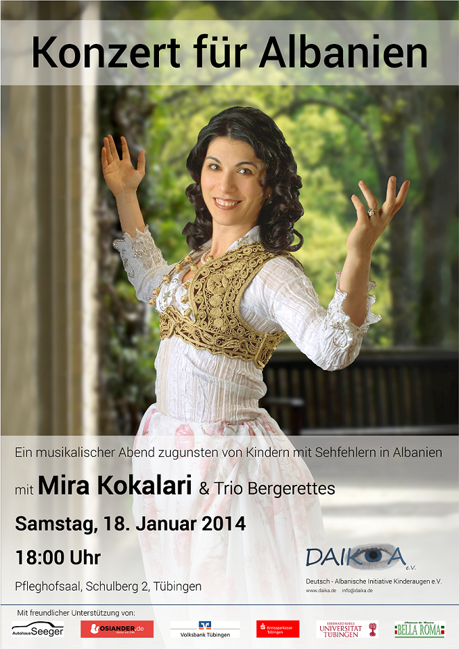 Konzert für Albanien am 18. Januar 2014 im Pfleghofsaal